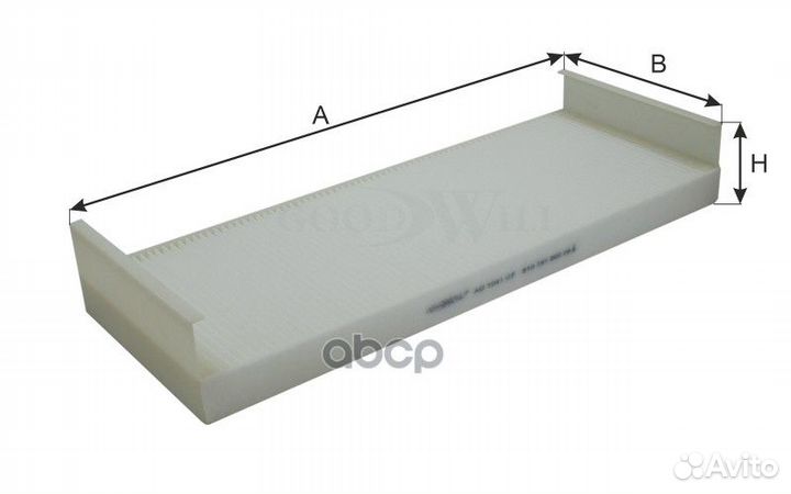 Фильтр салона AG1041CF AG1041CF Goodwill