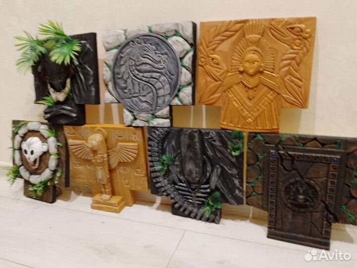 Объёмные фоны 3D для рептилий, укрытия, фотозоны