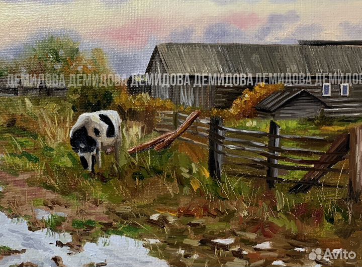 Картина этюд маслом 