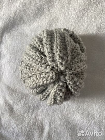 Шапка женская вязаная объемная новая