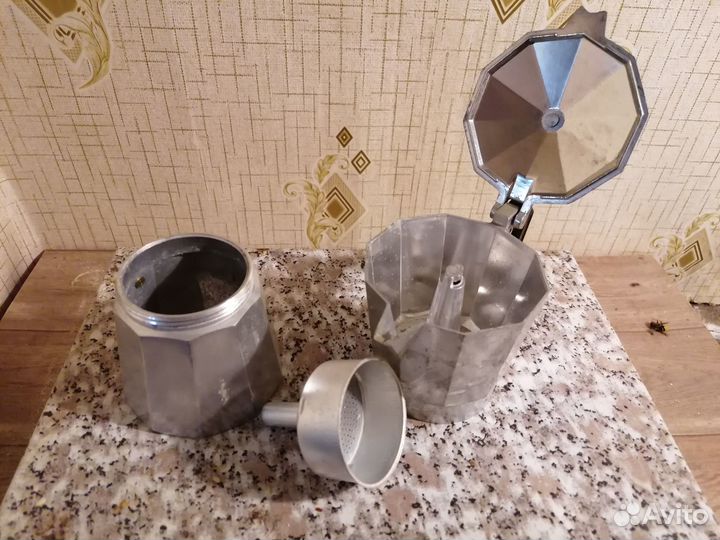 Кофеварка алюминиевая гейзерная teco TC-401-3, 150