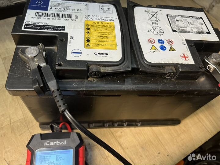 Аккумулятор Mercedes А0019828108 AGM 80Ач 800А