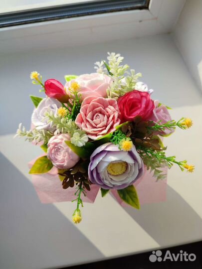 Букет цветов из мыла