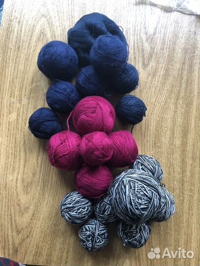 Чистошерстяная пряжа для вязания пакетом