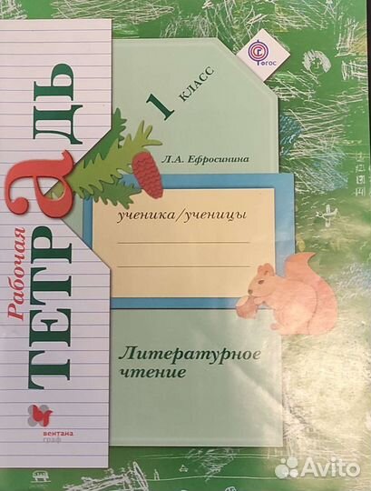 Литературное чтение и рабочие тетради 1 класс