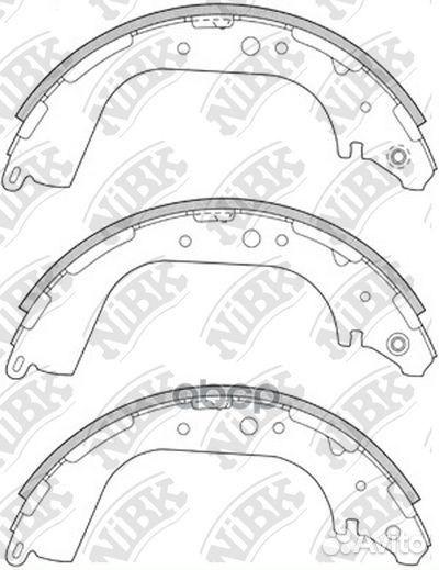 Колодки тормозные барабанные nissan navara 2.5