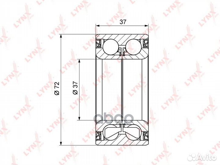 Подшипник ступ.renault logan I-II/sandero 04- п