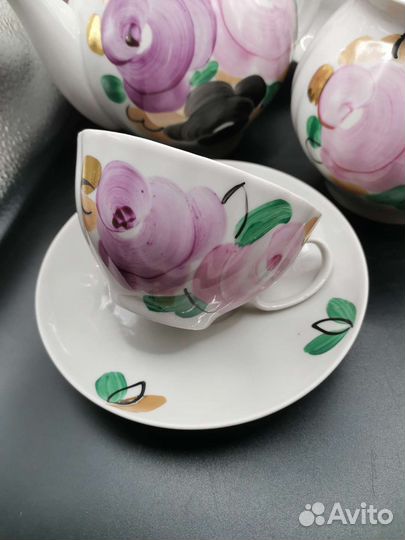Сервиз чайный Розы Агашки Дулево П80