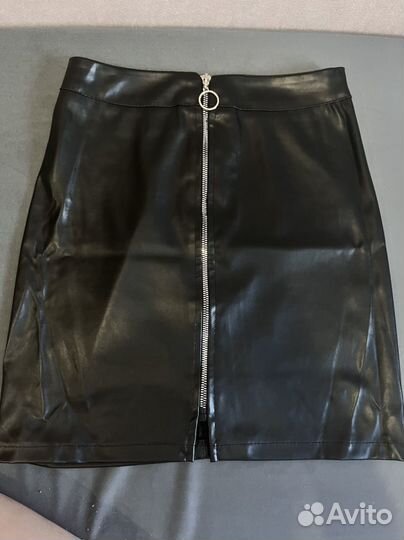 Кожаная юбка