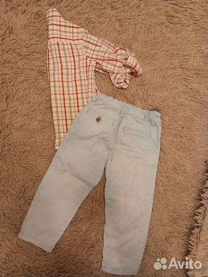 Рубашка с брюками mothercare, р. 92