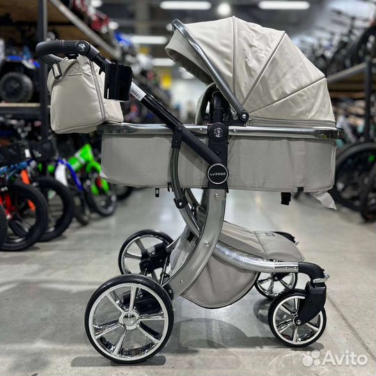 Коляска трансформер. Экокожа, 3в1