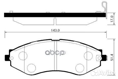 Колодки тормозные дисковые HP2012 HSB