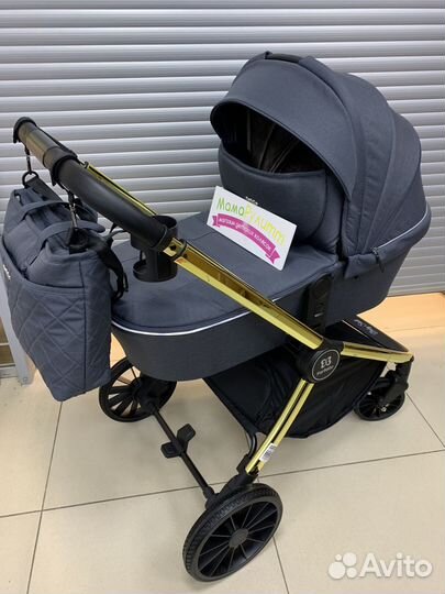 Коляска 3 в 1 baby shell gold