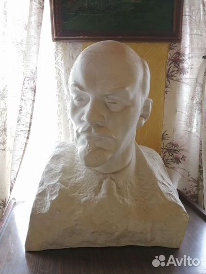 Бюст Ленин гипс Вучетич
