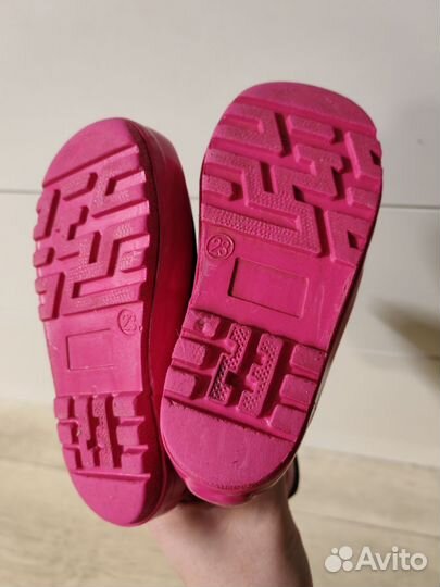 Резиновые сапоги для девочки 23