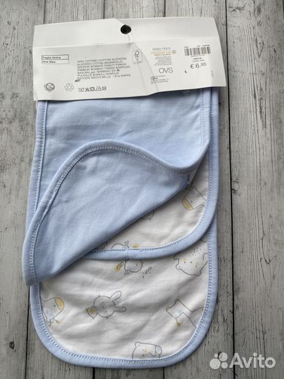 Полотенце слюнявчик для малыша OVS baby