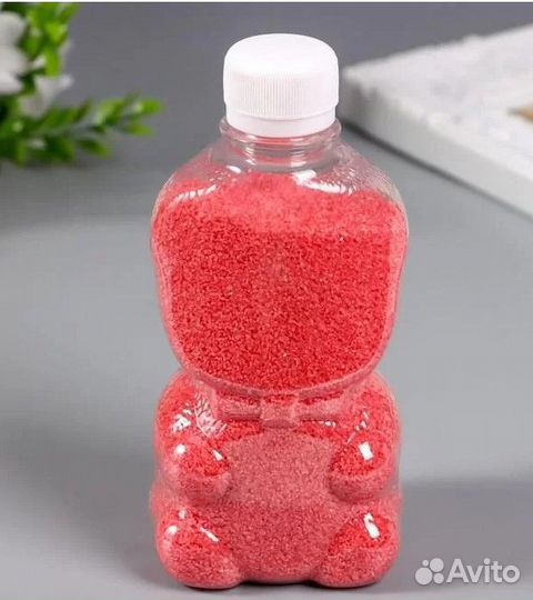 Песок в бутылке (голубой, красный, белый) 500 гр