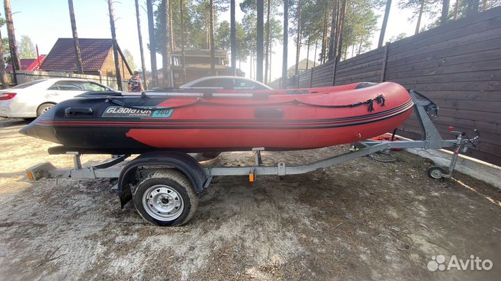 Лодка Gladiator E380 с мотором Yamaha 25