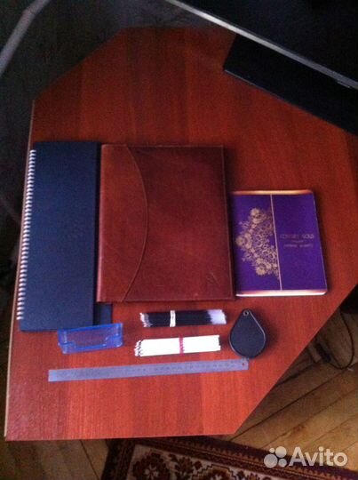 Ежедневники стержни лупа линейка и др