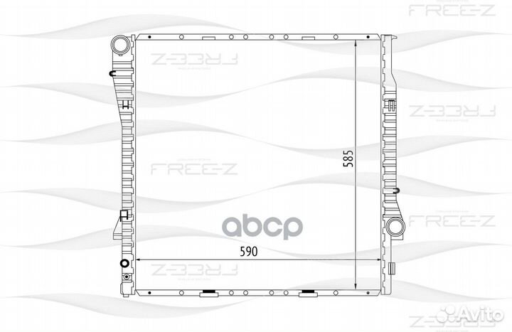 Радиатор двигателя KK0124 free-Z