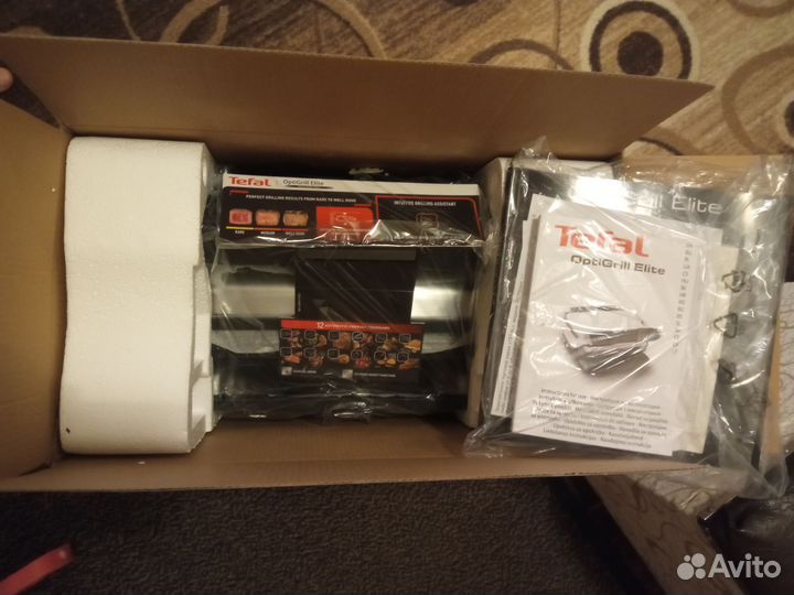 Гриль tefal optigrill elite
