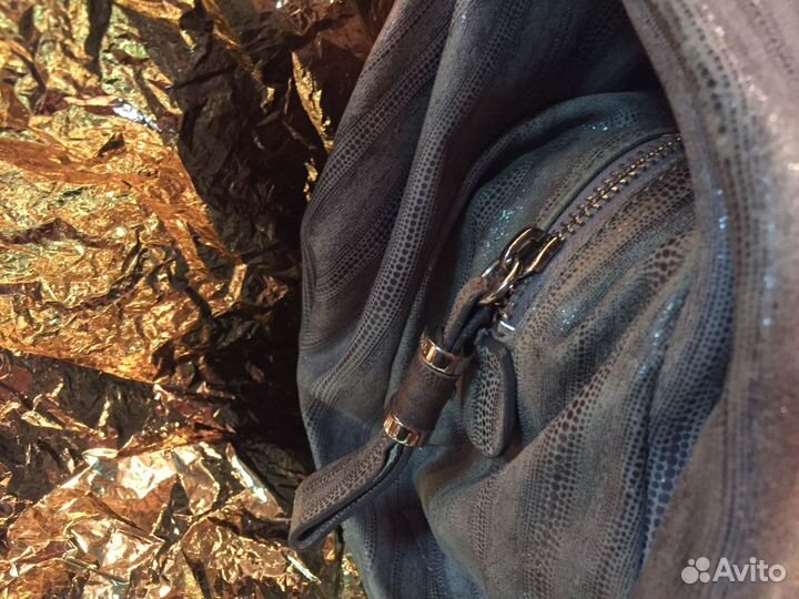 Сумка Dissona нат коже рептилоид фактура Италия