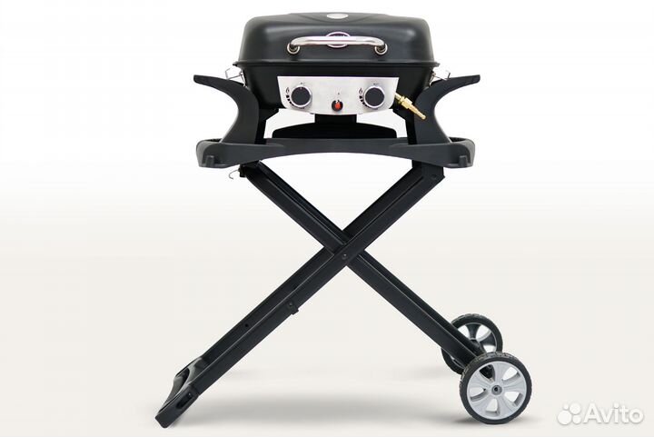 Портативный газовый гриль 2 горелки hobo PRO