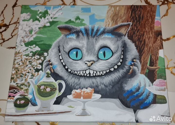 Картина Чеширский кот светится в темноте