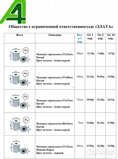 Чековая лента