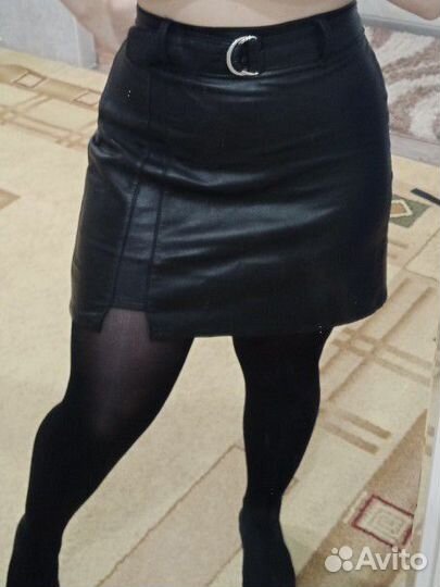 Кожаная юбка