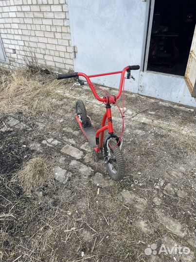 Самокат с надувными колесами