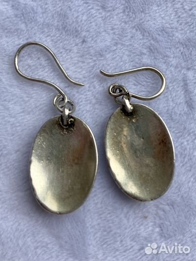 Серебряные серьги СССР