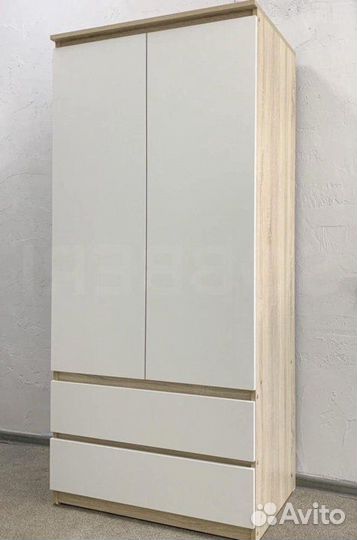 Шкaф Moри mш-900 сонома/белый