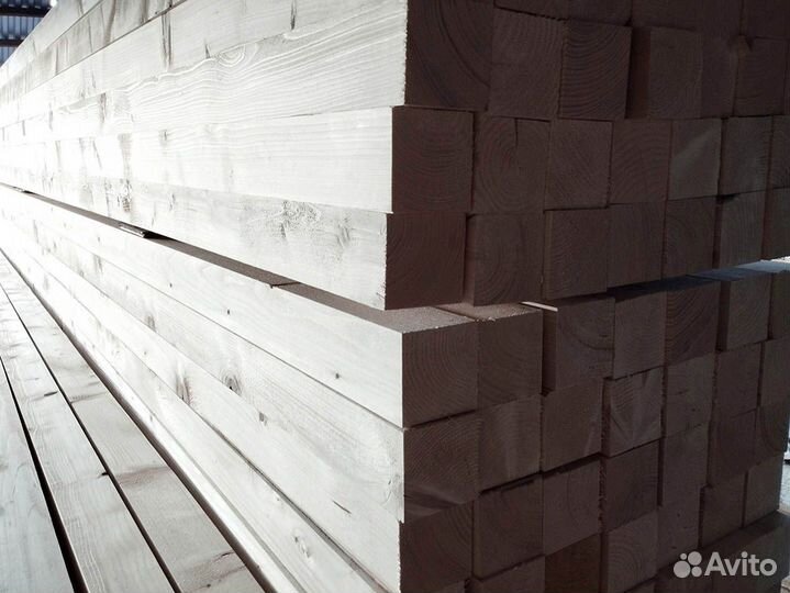 Брус строганный 100х100х6000 ель Сухой