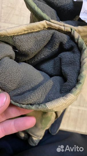 Перчатки пятипалые мох