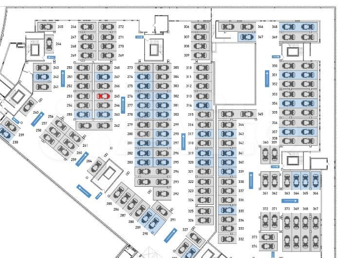 Машиноместо, 16 м²