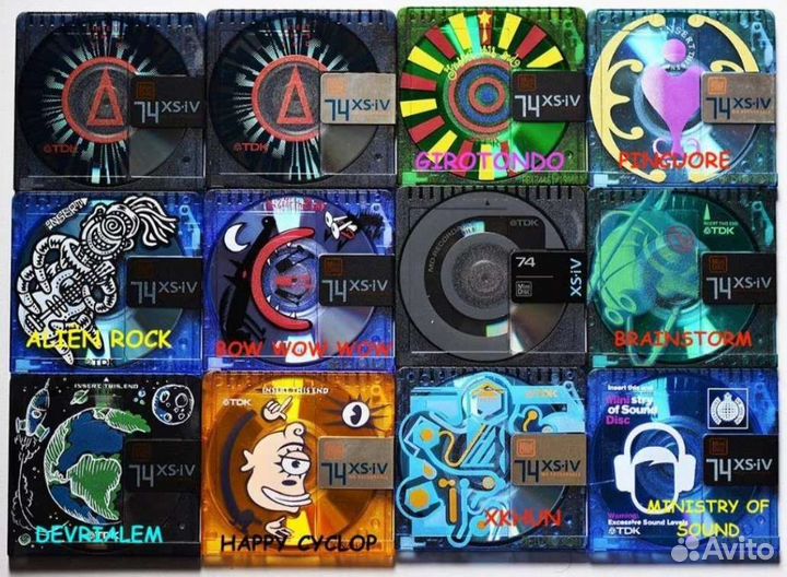 Аудиокассеты студийные, минидиски