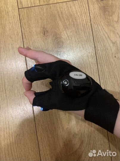 Перчатка с фонариком, тактические перчатки