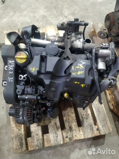 Контрактный двигатель K9K 732 Установка