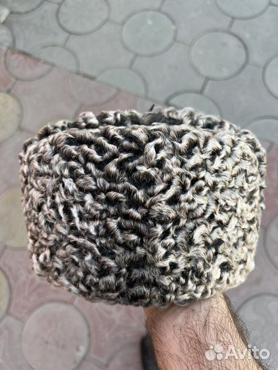 Шапка ушанка каракуль