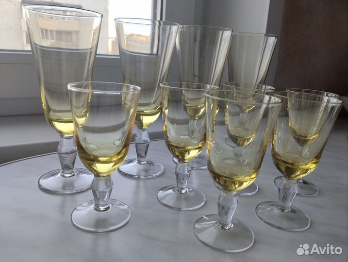 Рюмки и фужеры из стекла СССР