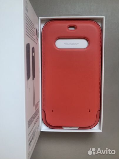 Apple leather sleeve iPhone 12 pro max pink citrus