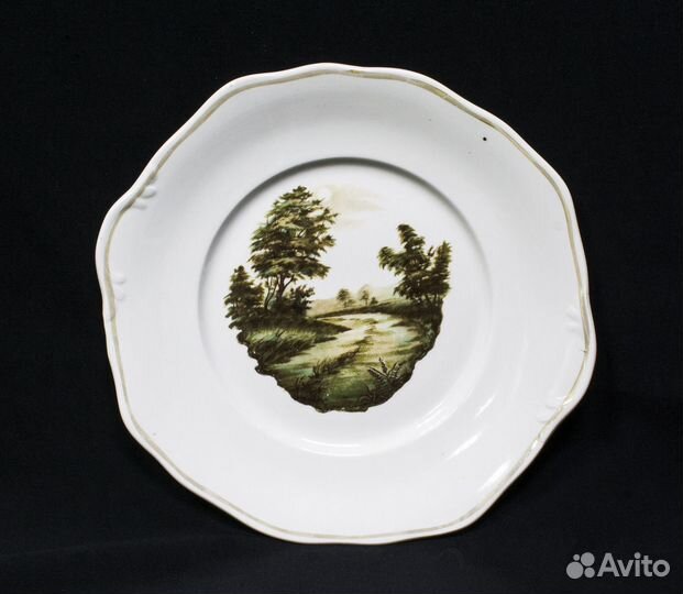 Блюдо столовое Тропа, клеймо оп, СССР, размер 28,5