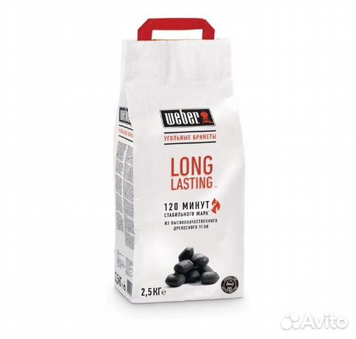 Угольные брикеты Weber Long Lasting, 2,5 кг