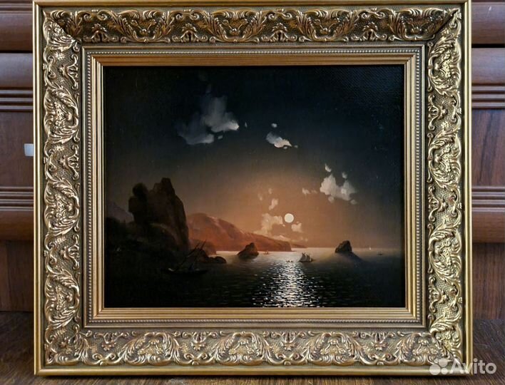 Картина маслом на холсте море