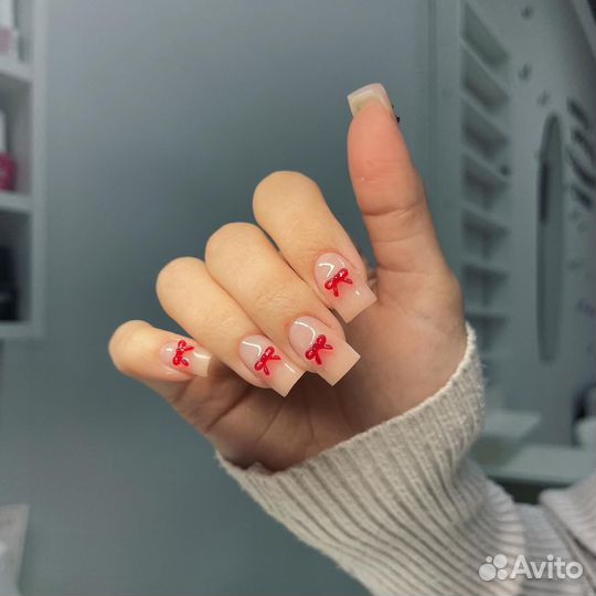 Маникюр покрытие наращивание