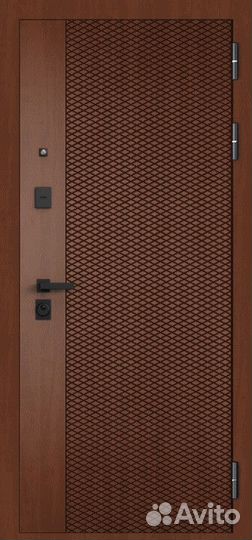 Дверь входная металлическая с зеркалом