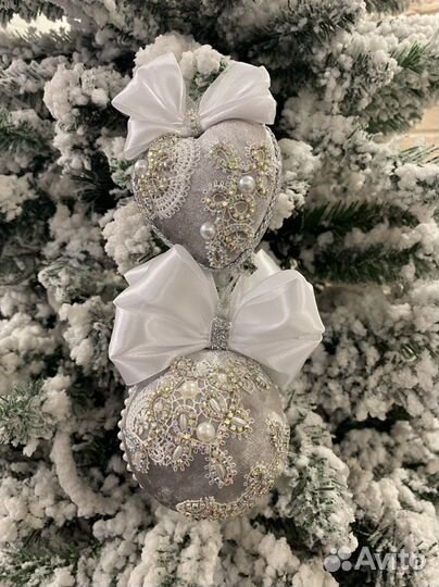 Новогодние шары ручной работы