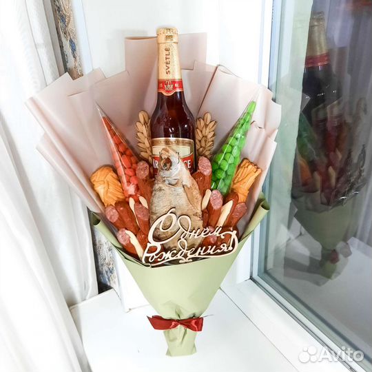 Мужской букет съедобный подарок вкусный бокс