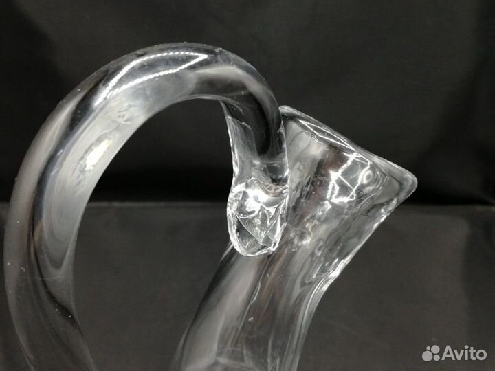 Кувшин графин с ручкой 750 мл без крышки хрусталь